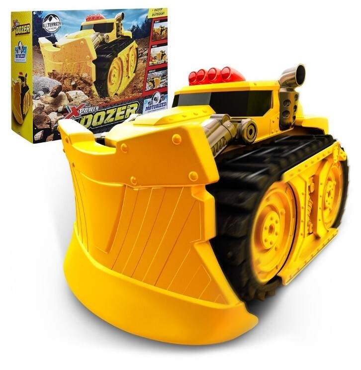 Xtreme Power Dozer Motorized All Terrain Extreme Bulldozer Toy plow through Dirt
