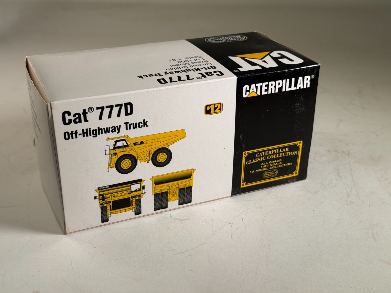 Classic Construction Models CCM Caterpillar Cat 777D Dump Truck Brass 1:87