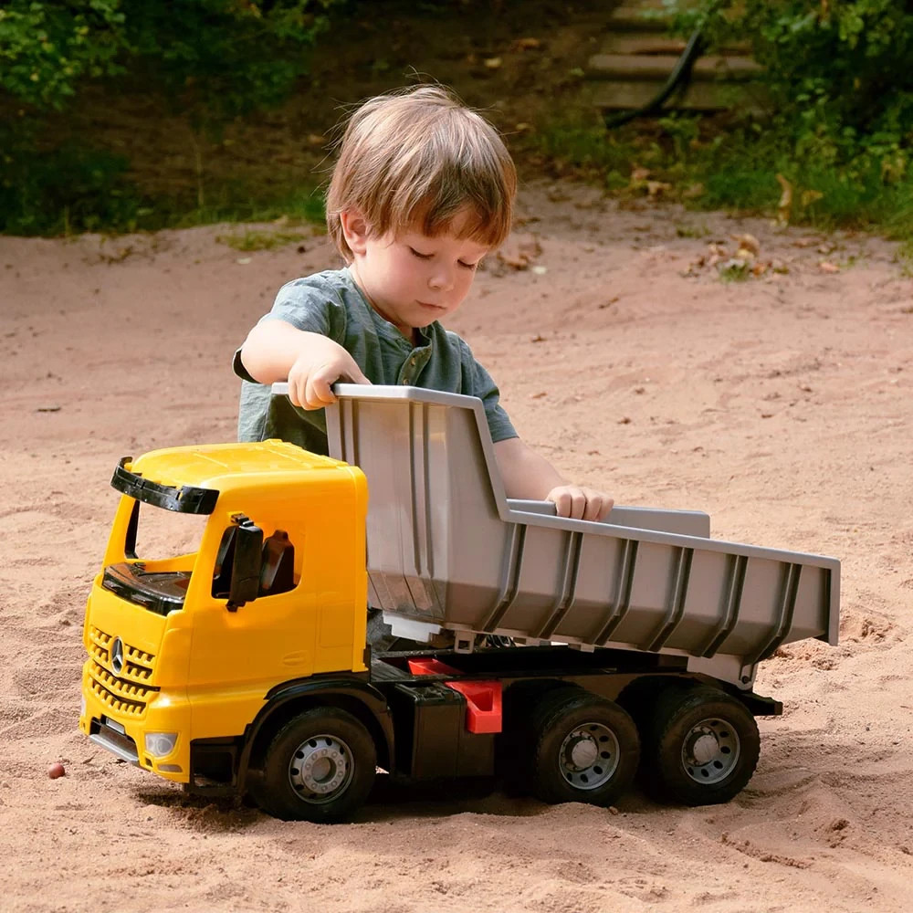 LENA Toy Dump Truck XL GIGA TRUCKS Mercedes Arocs Replica and Lockable Tipper