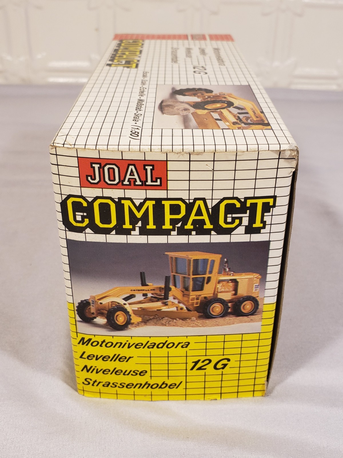 Joal Compact CAT Caterpillar 12G Motor Grader 1:50 Diecast Metal MPN 217 Box