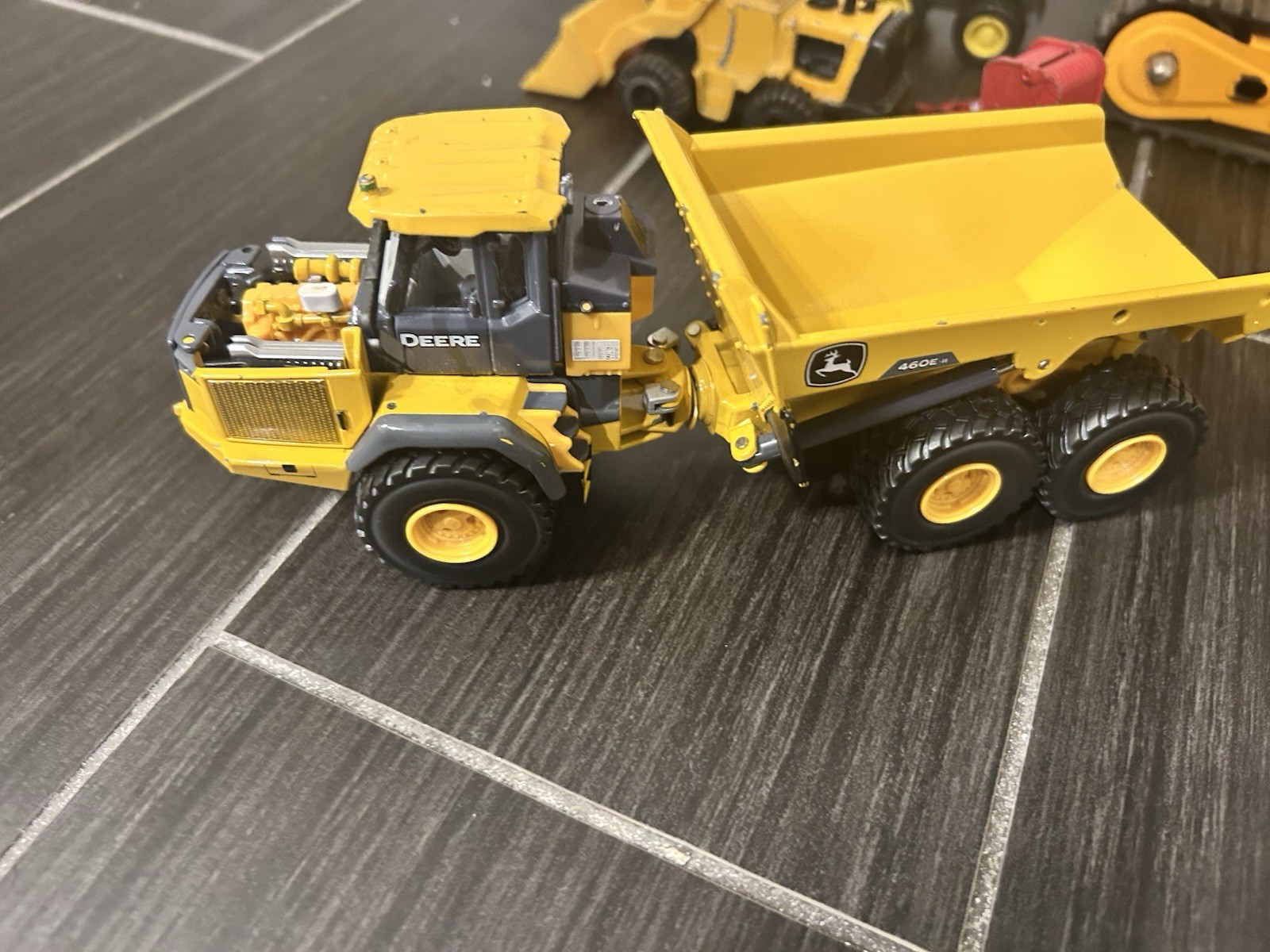Lot of Diecast Construction Vehicles – Excavator, Bulldozer, Dump Truck