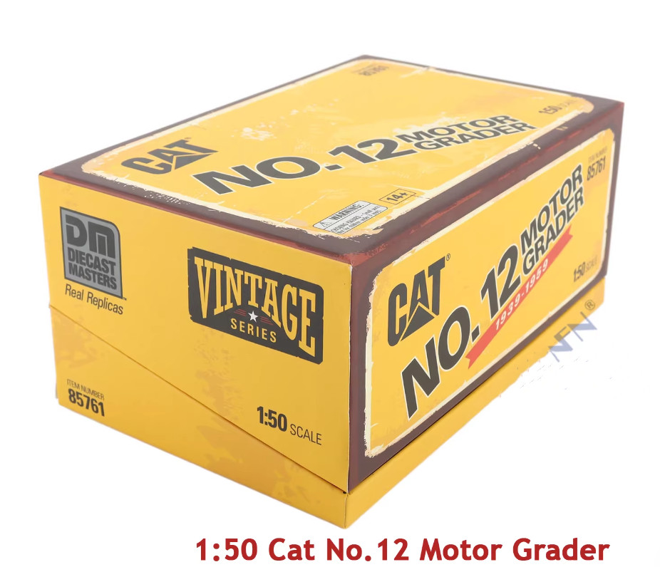 1:50 DM Cat No.12 Grader Construction Equipment Machinery Diecast Metal Model