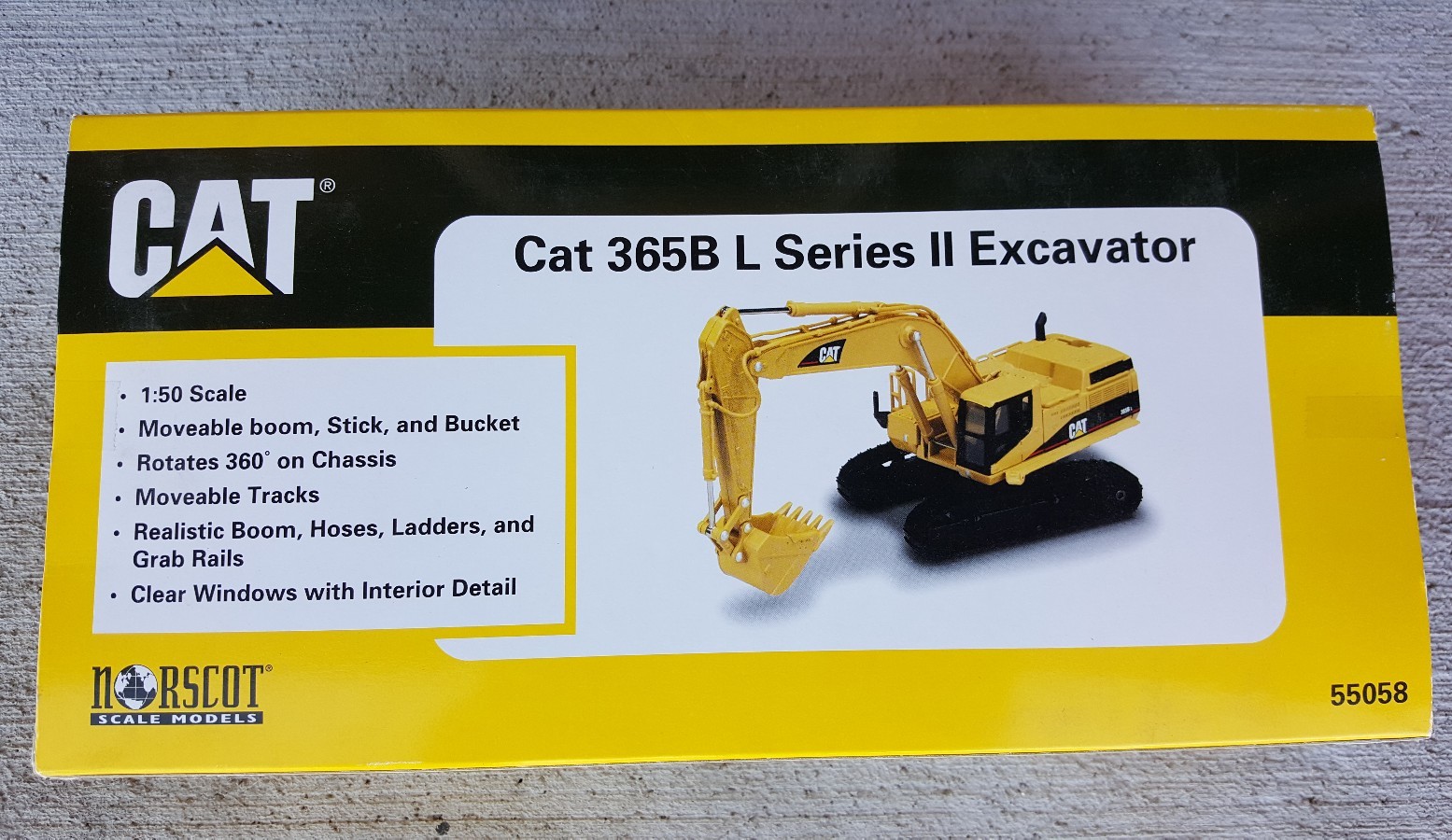 Norscot 55058 1:50 Scale Caterpillar CAT 365B L Series II Excavator NIB O Scale