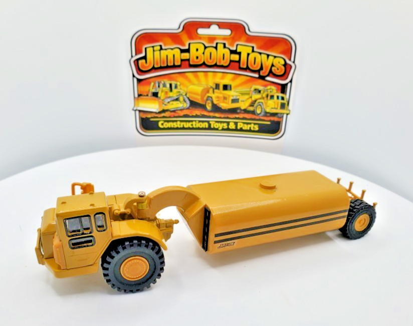 Cat 627G Prime Mover with Custom Water‑Hauler – 1/87 Scale Construction Model
