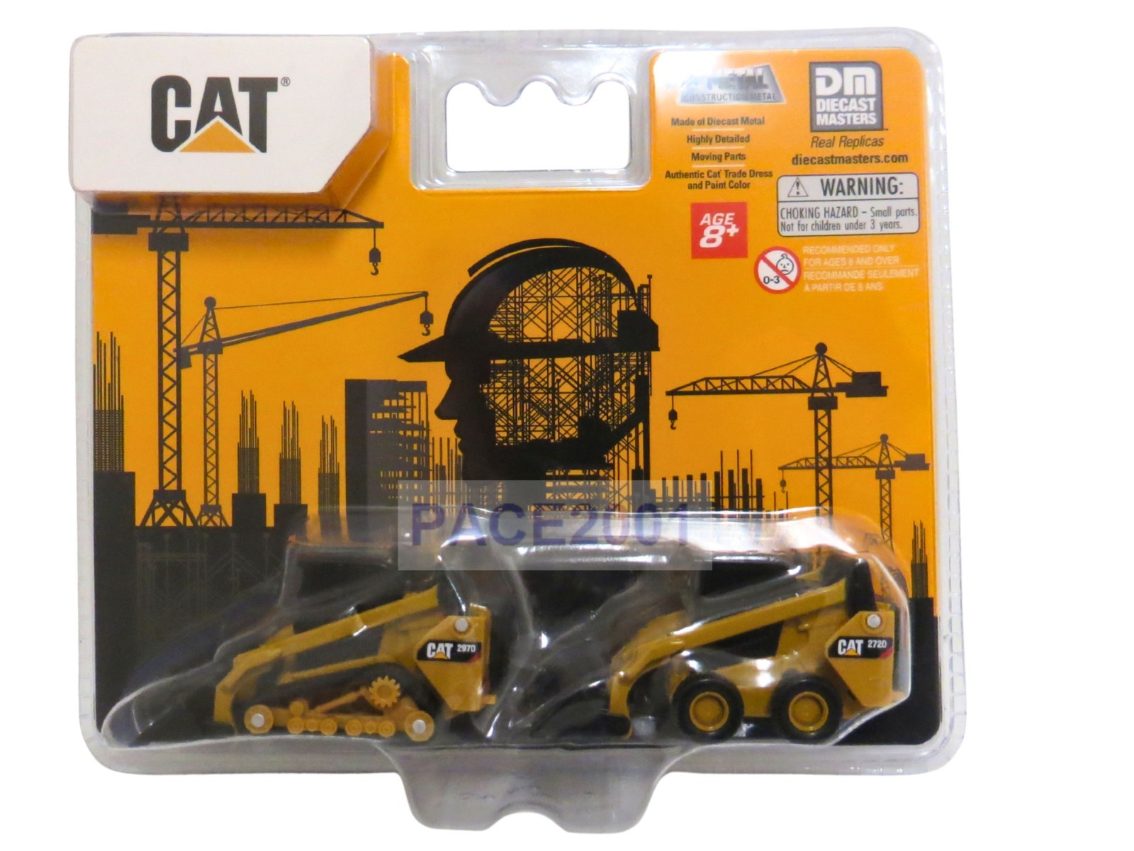 1/64 Caterpillar 272D2 Skid Steer Loader & 297D2 Compact Track Loader in Blister