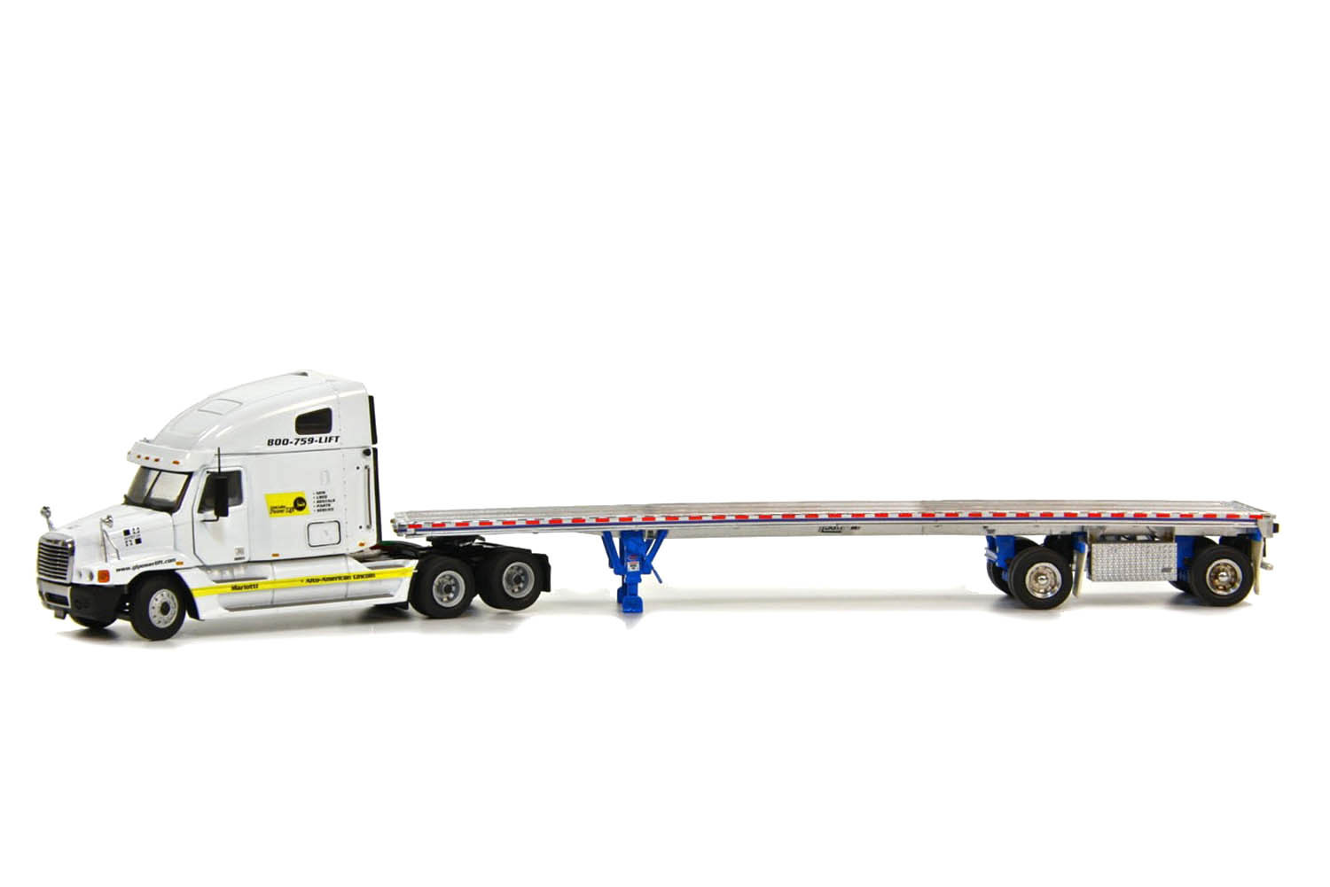 Freightliner Century Tractor w East Flat Bed Trailer “GLP” 1/50 – Sword