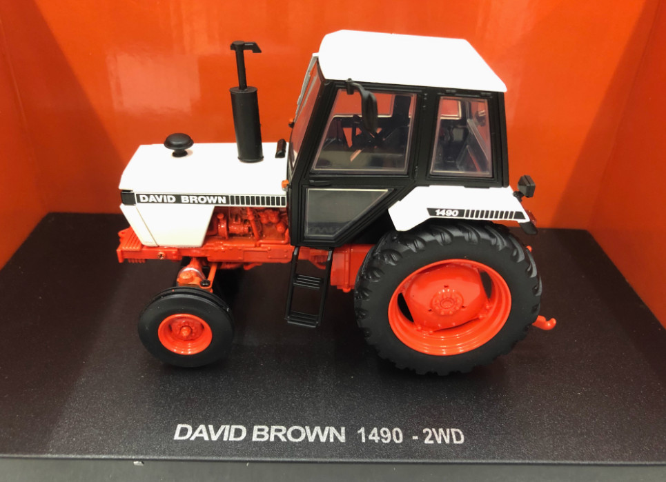 1:32 UH CASE DAVID BROWN 1490-2WD Tractor Farm Vehicle Machine Diecast Model