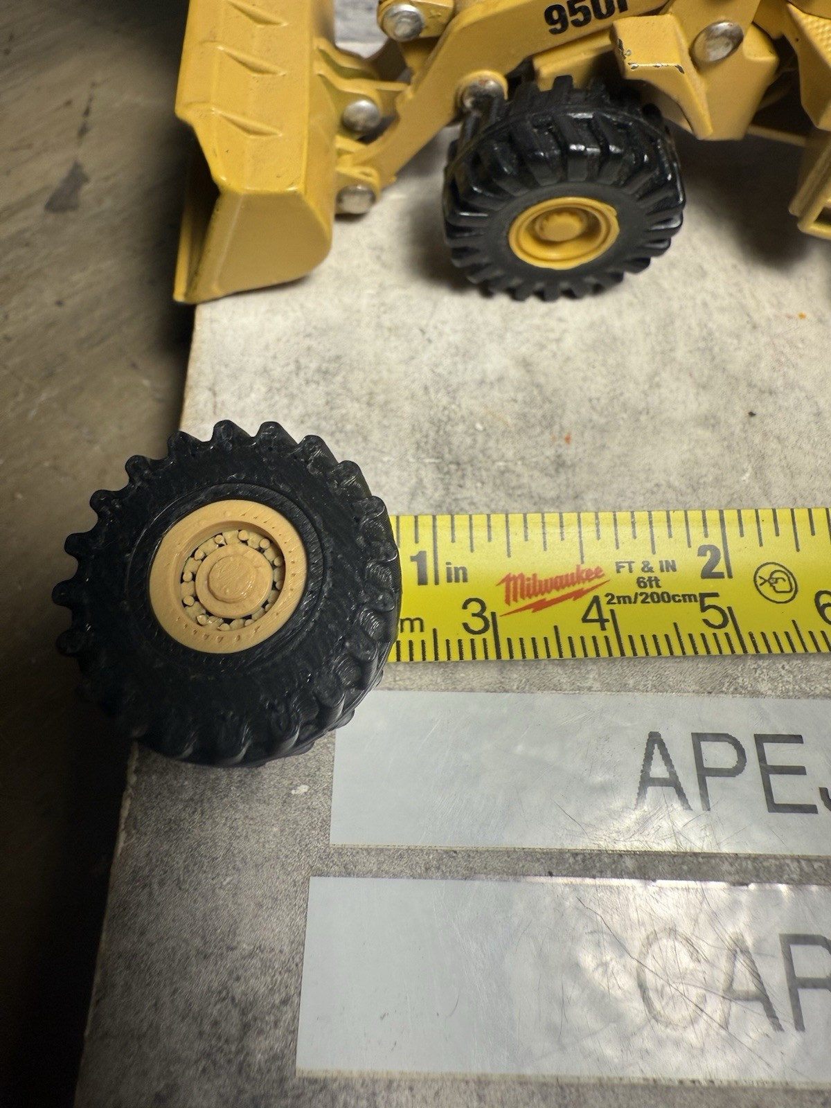 4 new tires for Caterpillar ERTL 950 Front End Loader 1/64 Classic Cat Machine