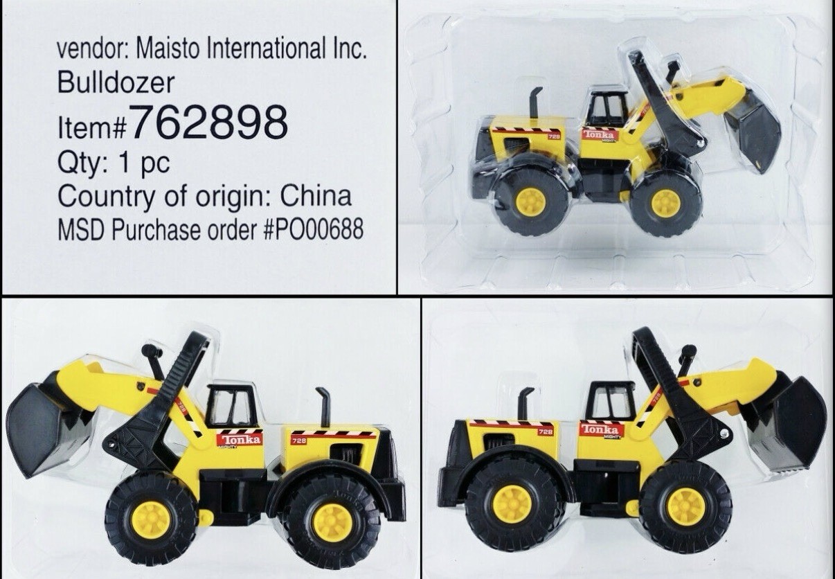 2001 Maisto Tonka Hasbro Mighty Mini Backhoe Dump Truck, Crane, Bulldozer 11pc
