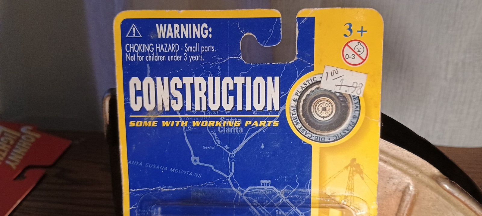 Vintage 1/64 Motor Max Construction Front Loader Red Box NIP Moving Parts
