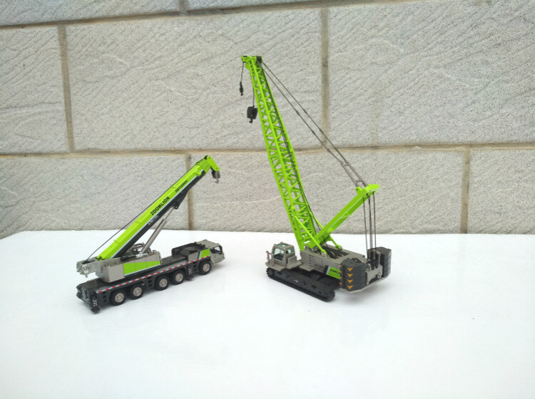 2PC ZOOMLION 1:120 ZCC1300 CRAWLER & ZAT2000V753 ALL TERRAIN CRANE Diecast Model