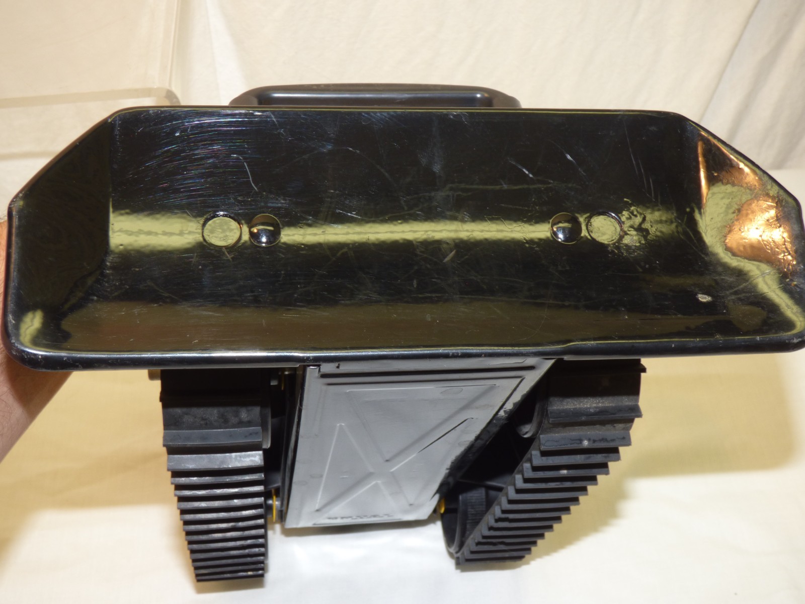 Vintage Yellow TONKA Bulldozer Toy Truck Pressed Steel Rubber Tracks Made in USA