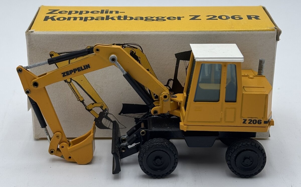 NZG 257 1:50 Scale Zeppelin-Kompaktbagger Z 206 M Mini Excavator Diecast Model