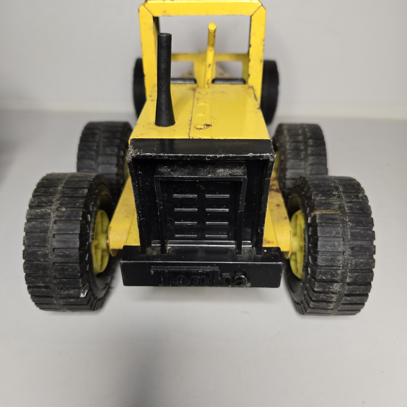 Tonka Roader Grader 1969/70 USED Condition 17 Inches Long Real Rubber Tires