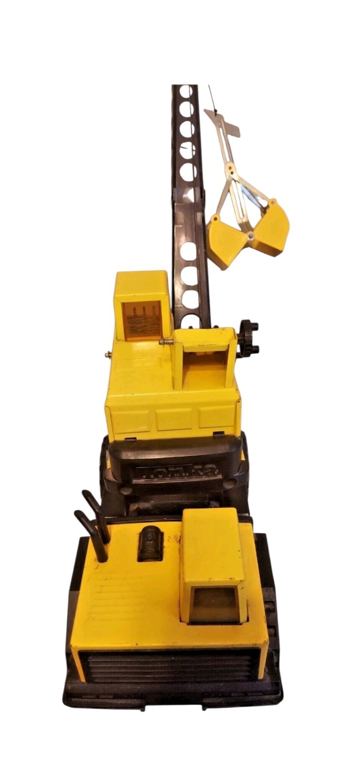 Vintage Tonka Turbo-Diesel Crane 1980s Metal Working Condition