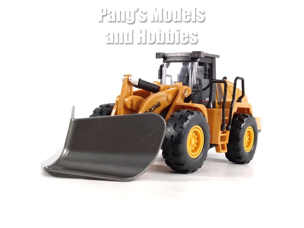 7.75 Inch Construction Wheel Loader V Spade 1/48 Scale Diecast & Plastic Model