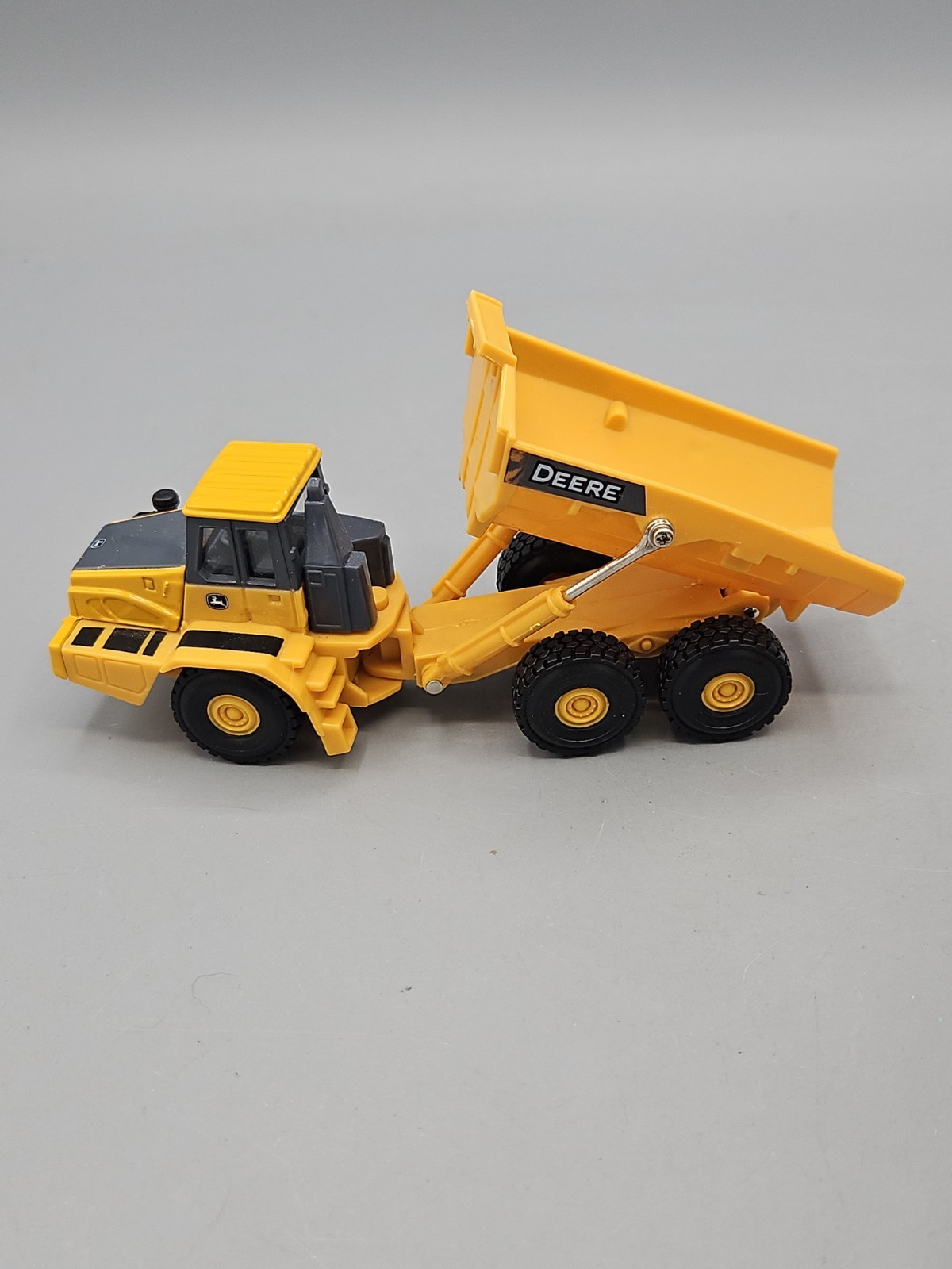 Tomy John Deere Loader Truck Construction Vehicles Plastic Yellow Grey Lot Of 2