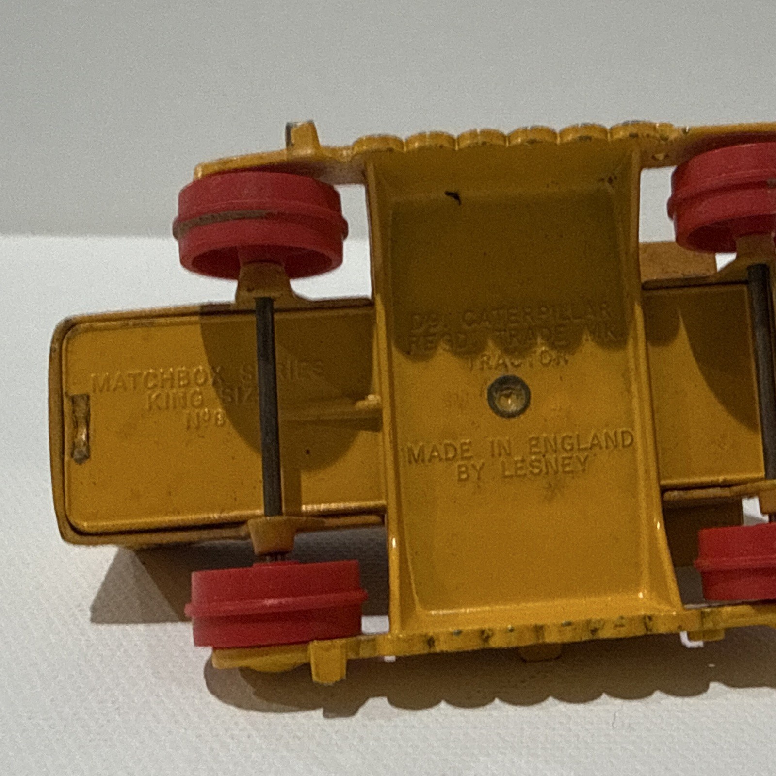 Lesney Matchbox King Size Diecast Caterpillar Taylor Tractor Crane Trailer, C10