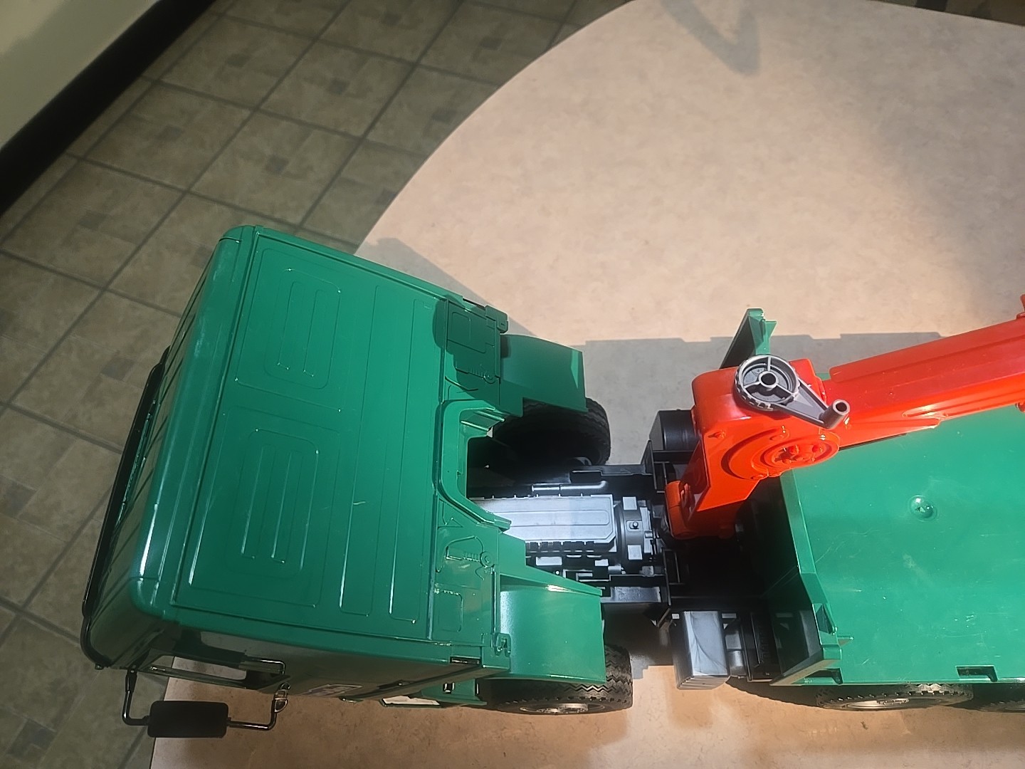 Bruder Mercedes Green Logging Truck 4143 Crane Made In Germany 2001