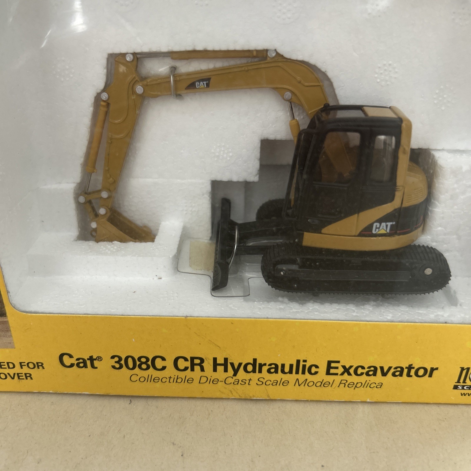 NORSCOT CAT 1:50 55129 308C CR Hydraulic Excavator Yellow box 4