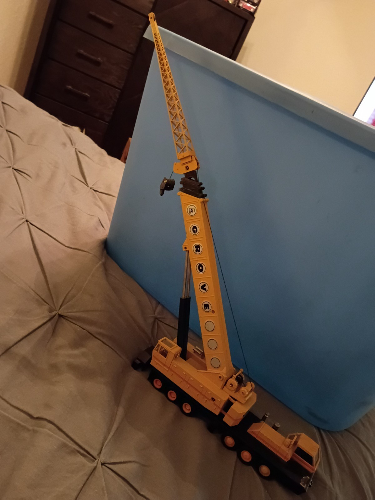 NZG #152 Grove TM1500 Extended Long Reach Boom Mobile Crane 1:55 Scale