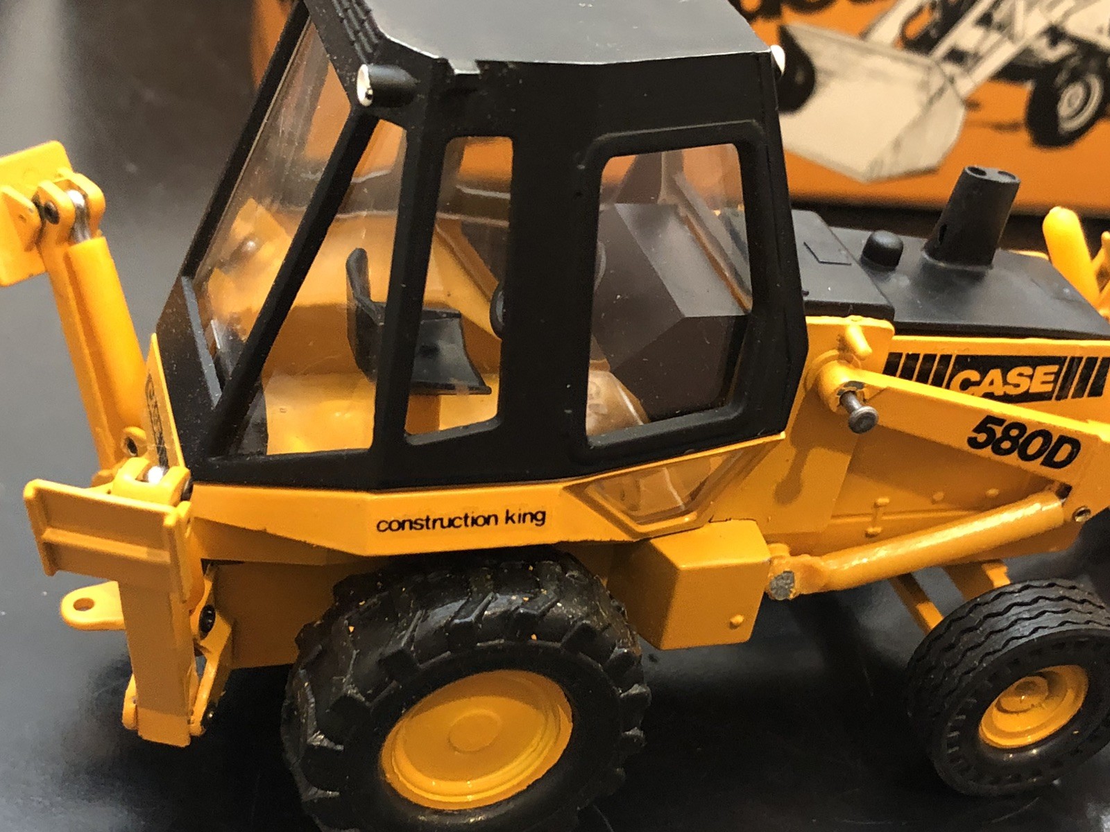 Conrad #2931 CASE 580D Construction King Backhoe Loader Diecast Model – 1:35