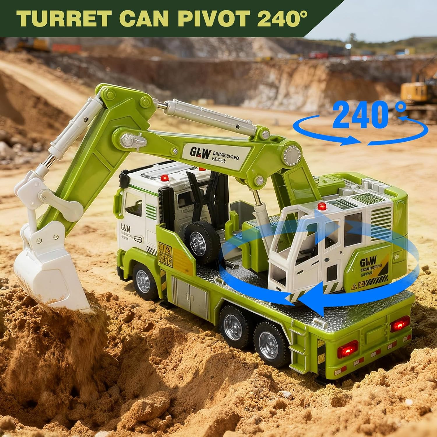 Dump Truck Toy for Boys-1:40 Simulation Model, Educational Construction Toys wit