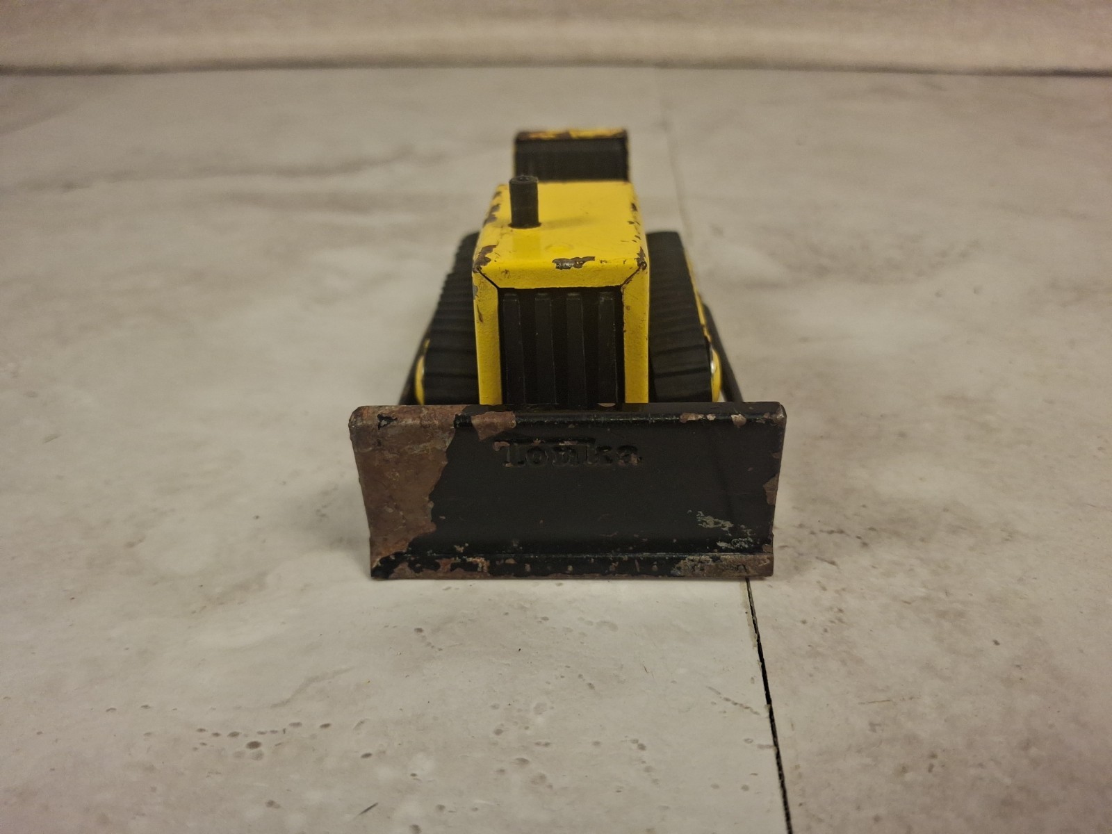 Vintage Tonka Toy Bulldozer Construction Tractor Crawler Tracks 1970s Vehicle