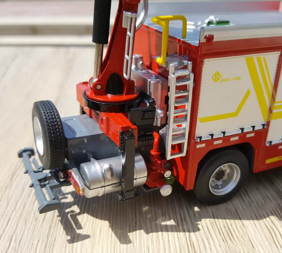 1:43 MAN JIEDA Fire Emergency Fire Rescue Major Fire Truck Engine Diecast Model