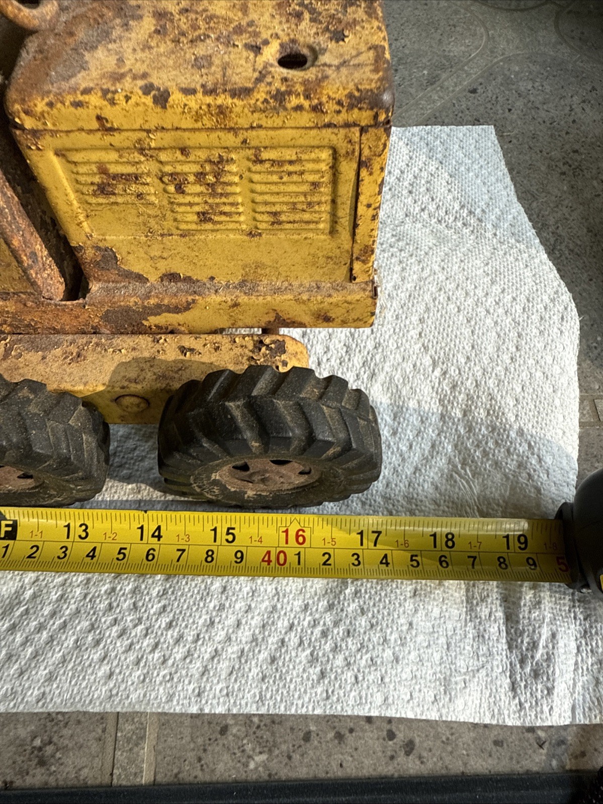 Vintage Tonka Road Grader 17 Inch Missing Grader