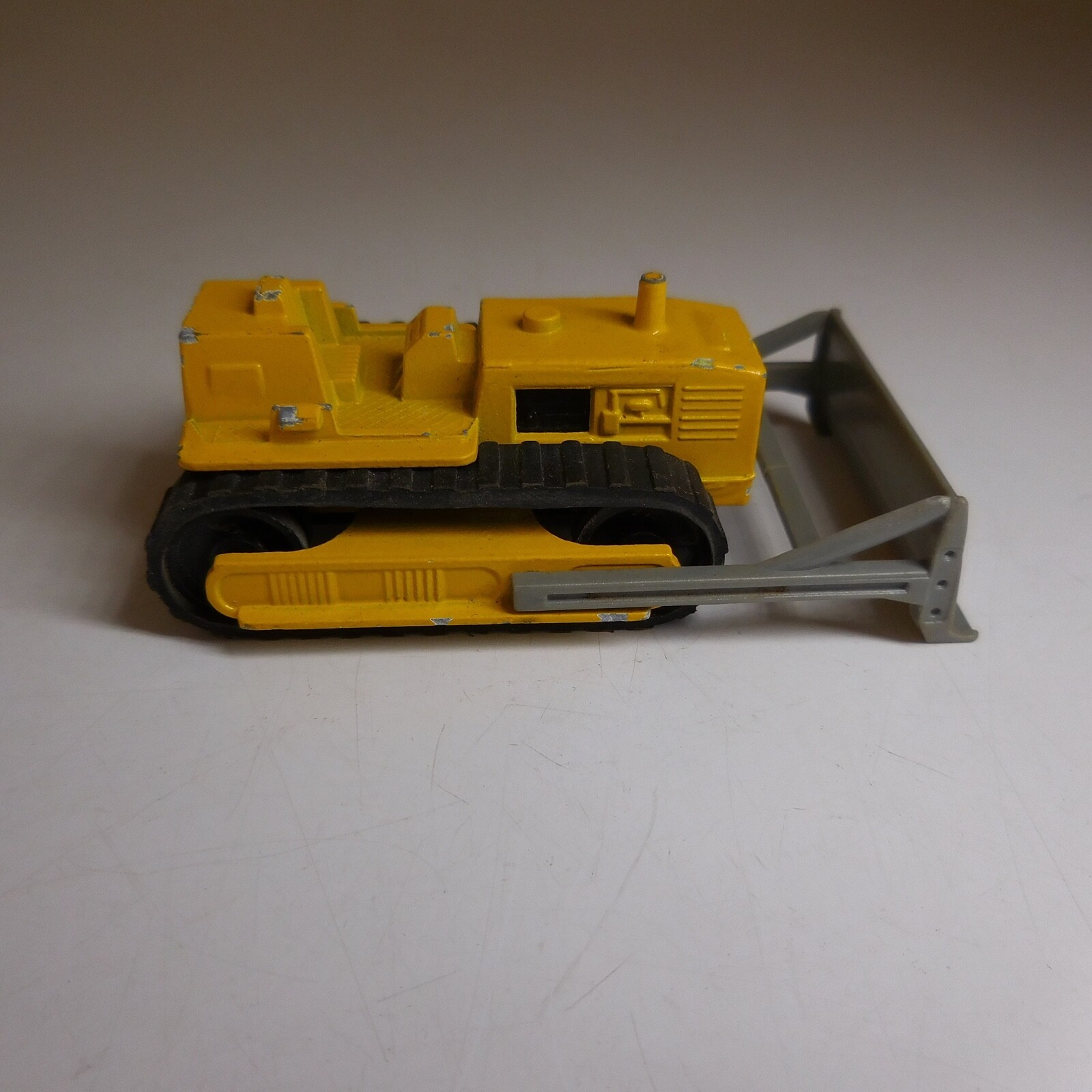 N9028 Majorette Miniature Bulldozer Metal Construction Vehicle Yellow