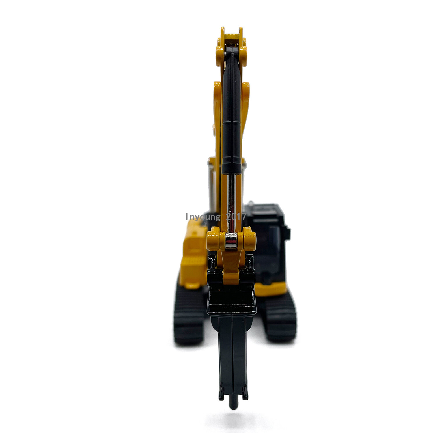 1:60 Drill Excavator Truck Toy Metal Diecast Construction Equipment Model Yellow