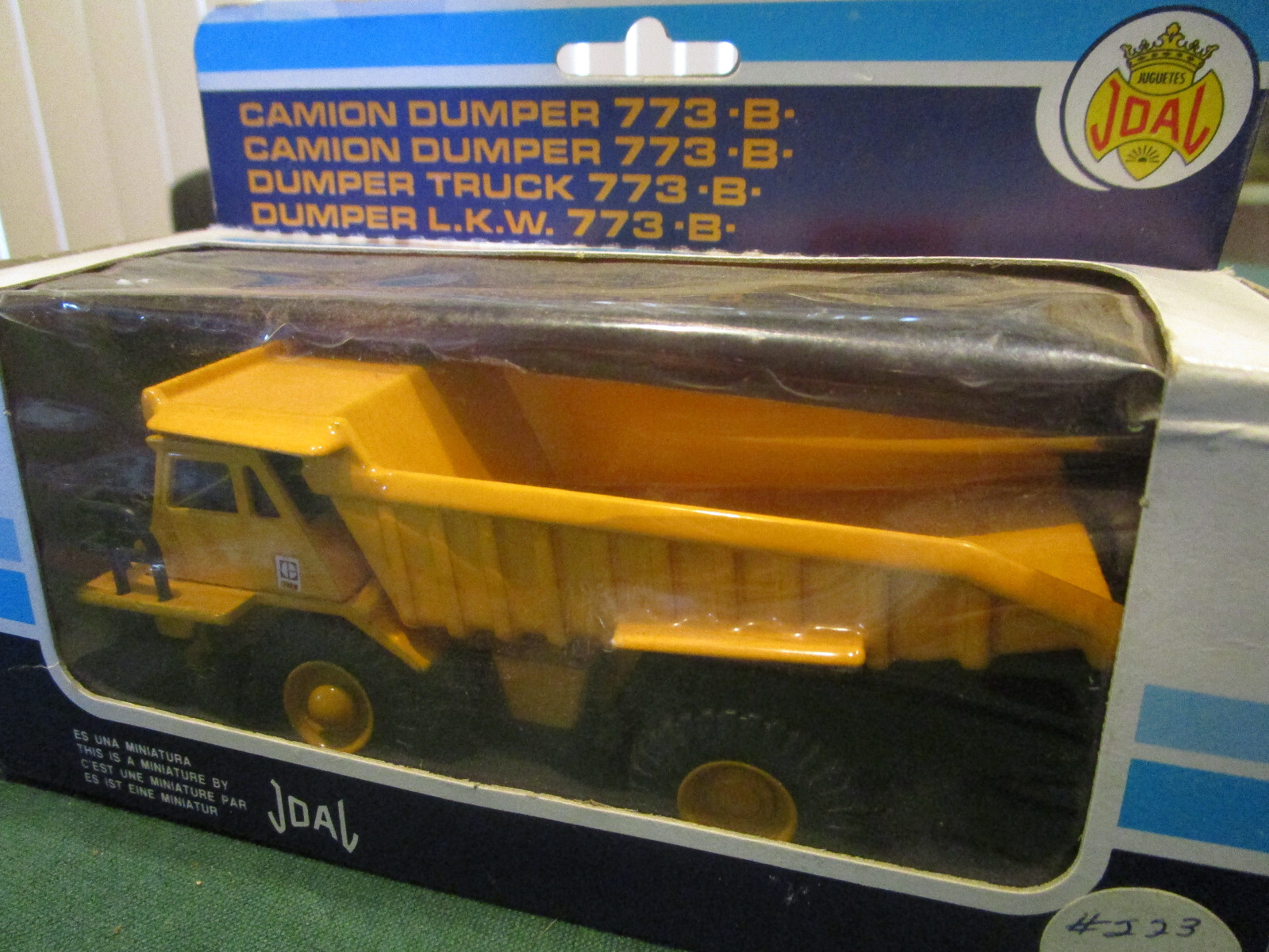 Joal Miniature, Caterpillar Dumper Truck 773 B, # 223, 1:70 scale, Made in Spain
