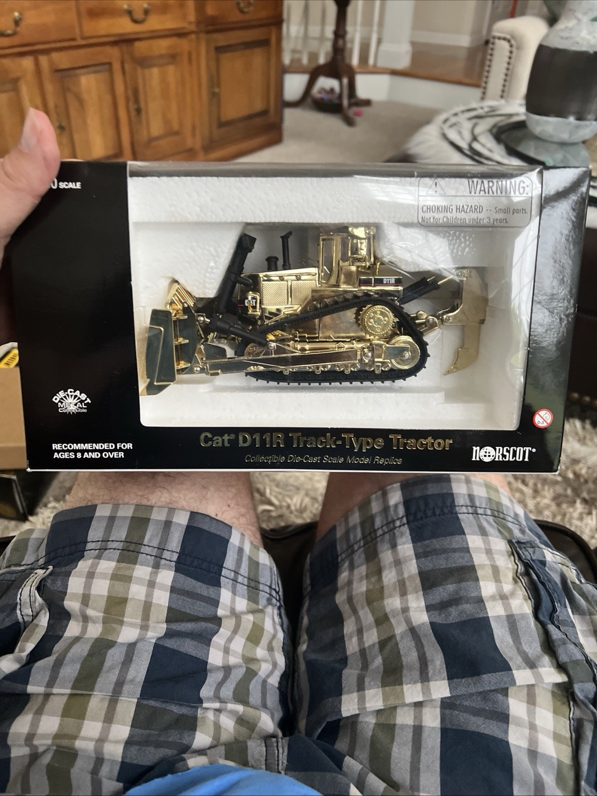 Norscot CAT D11R Track-Type Tractor 75th Anniversary Gold Die-cast Model 1:50