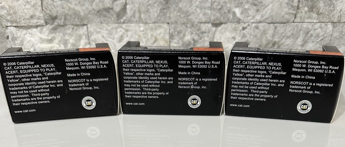 2006 Norscot Construction Mini’s – 3 Piece Set New Old Stock 315C, 420E & D5G