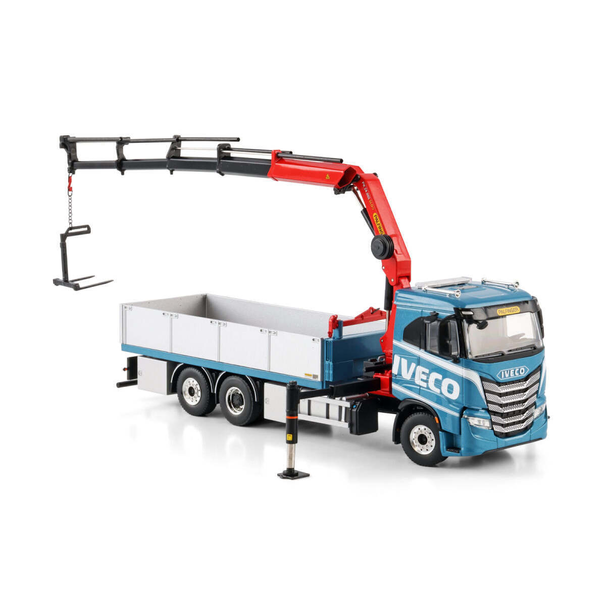 1:50 WSI IVECO S-Way PK 24.001 SLD5 Truck-mounted Crane Truck Diecast Model