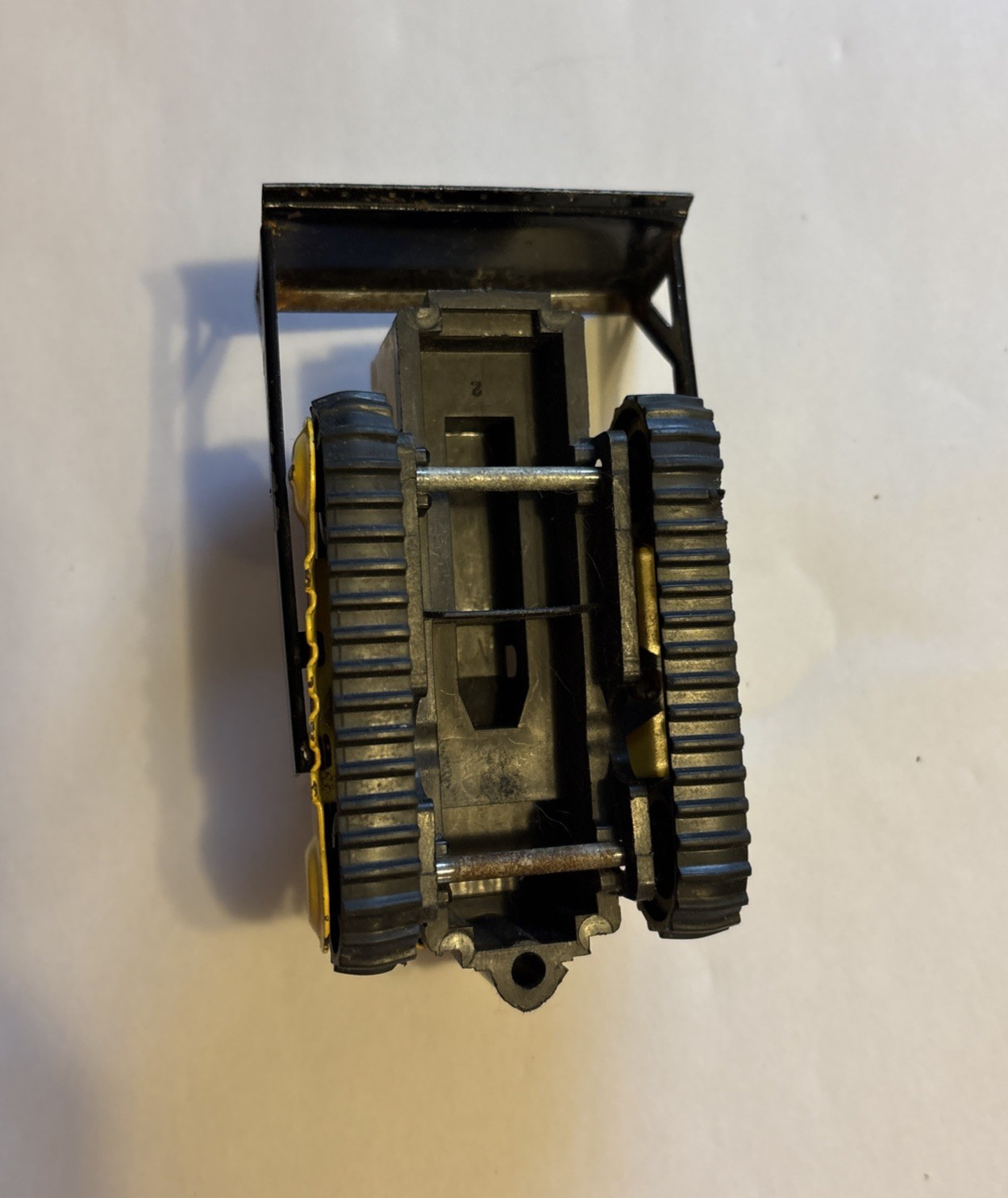 Vintage 1970’s Tonka Yellow Mini Bulldozer Earthmover Tractor Die-Cast Metal 4″
