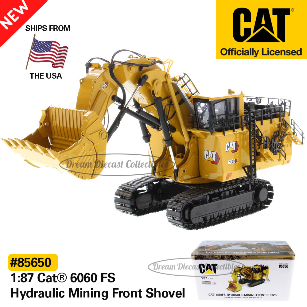 1:87 CAT CATERPILLAR 6060 FS HYDRAULIC MINING FRONT SHOVEL DIECAST MASTERS 85650