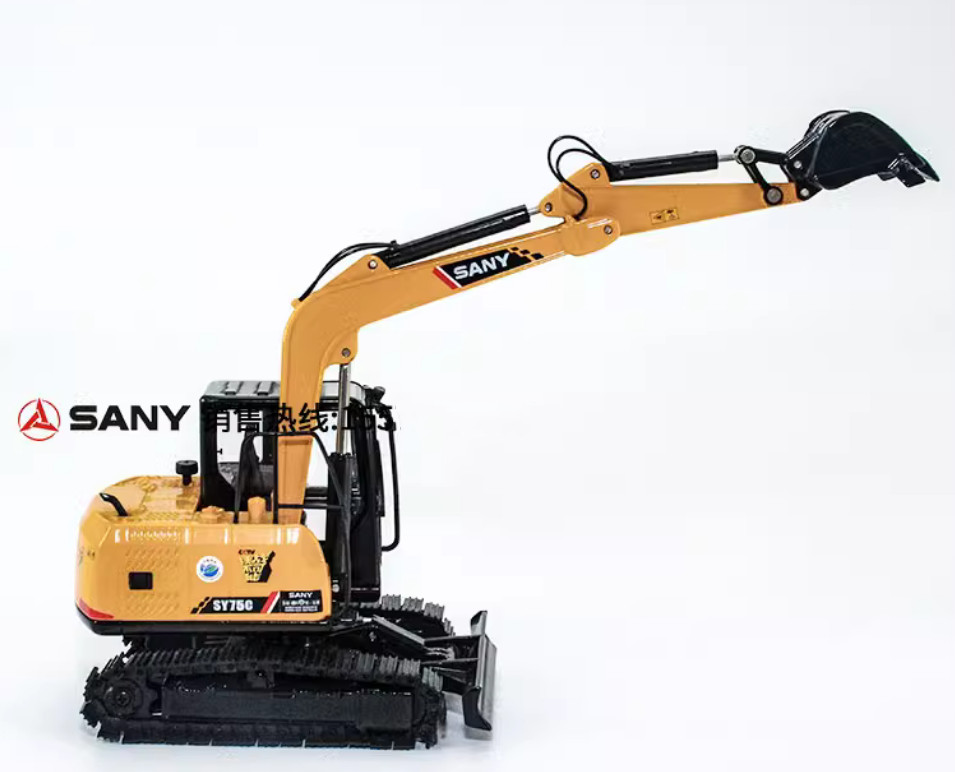 1:35 SANY SY75C-9 Excavator Construction Machine Equipment Diecast Model