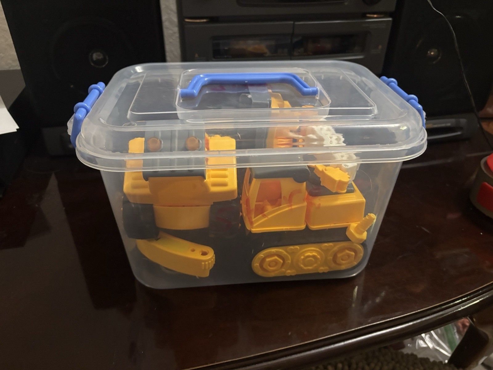 Plastic Construction Vehicle Toy Lot Excavator Dump Truck Loader + Accessories