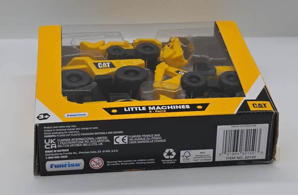CAT Construction Toys Little Machines Truck Toy Set 5 Piece set