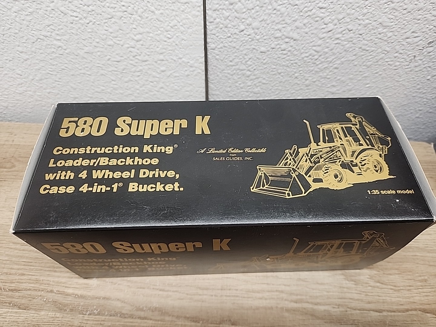 Case 580 Super K Backhoe Loader – Gold Edition – Conrad 1:35 Scale Model Read!!