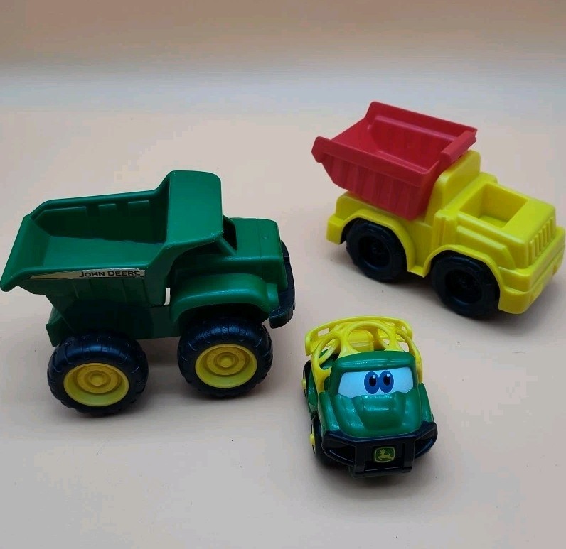 Lot Of John Deere Vehicles And 1 Other Toddler Toys Dump Trucks