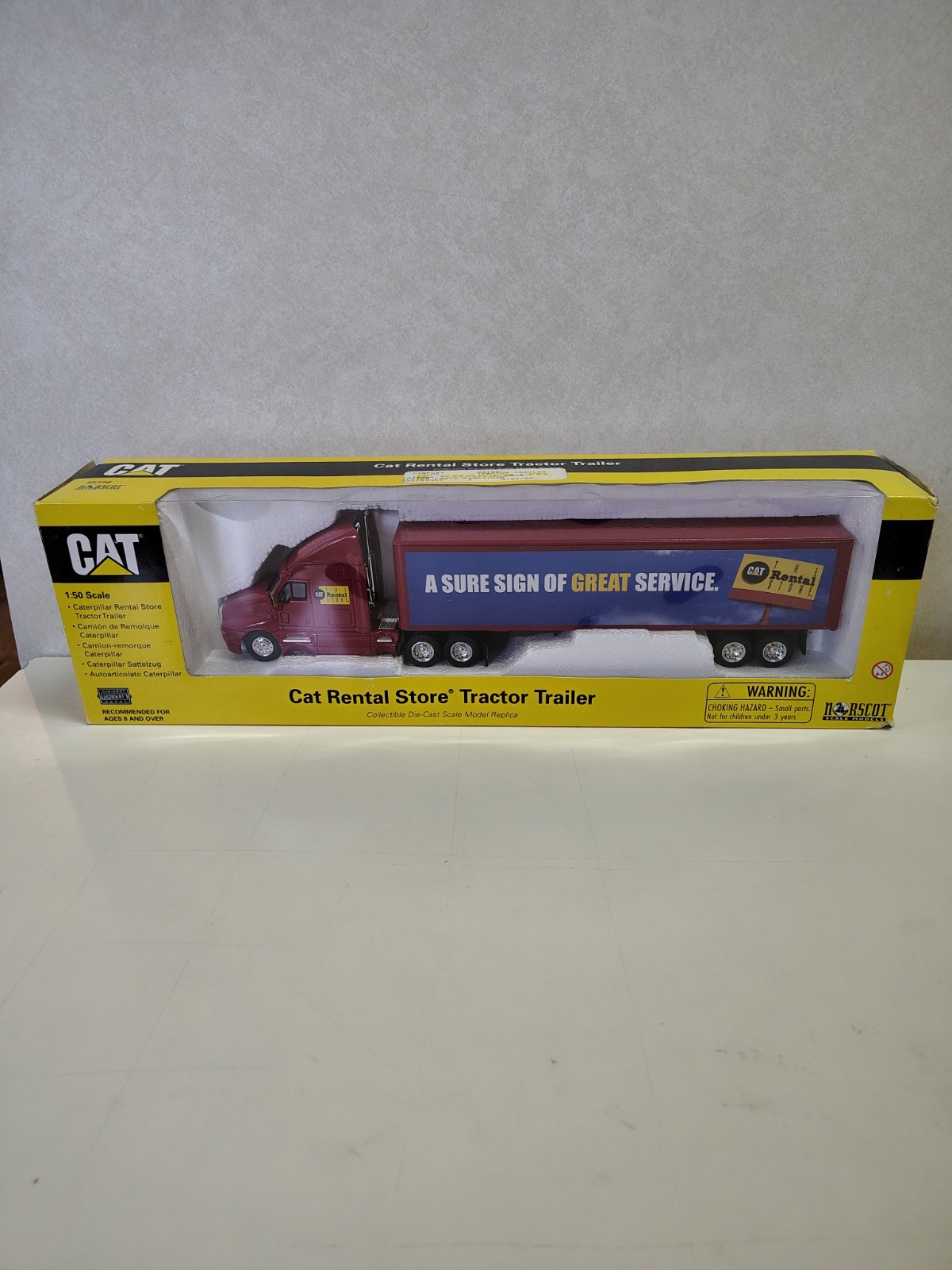 Norscot CAT Kenworth Tractor Trailer The Rental Store 1/50