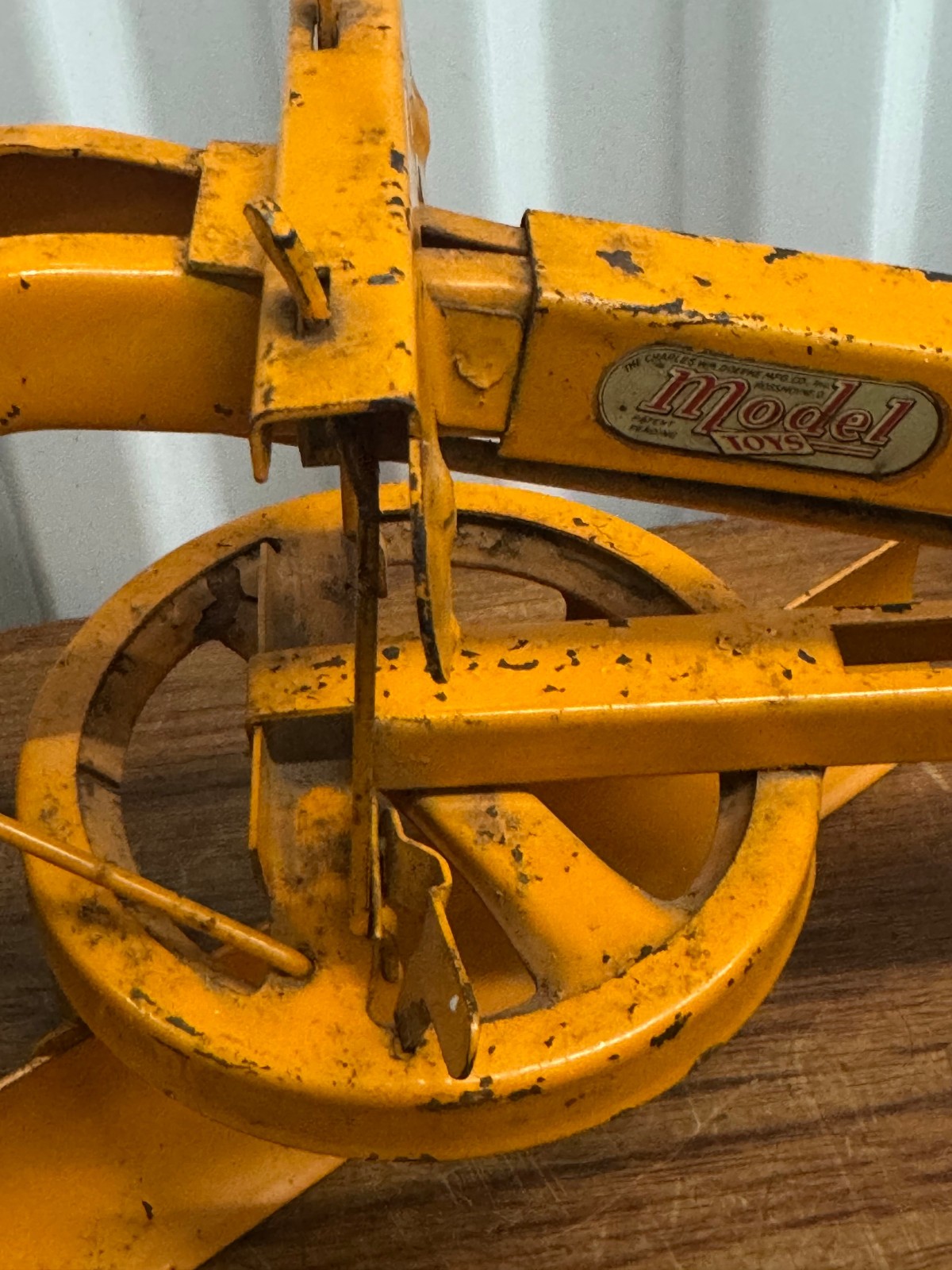 Vintage 1950s Doepke Model Toys Adams Road Grader Pressed Steel