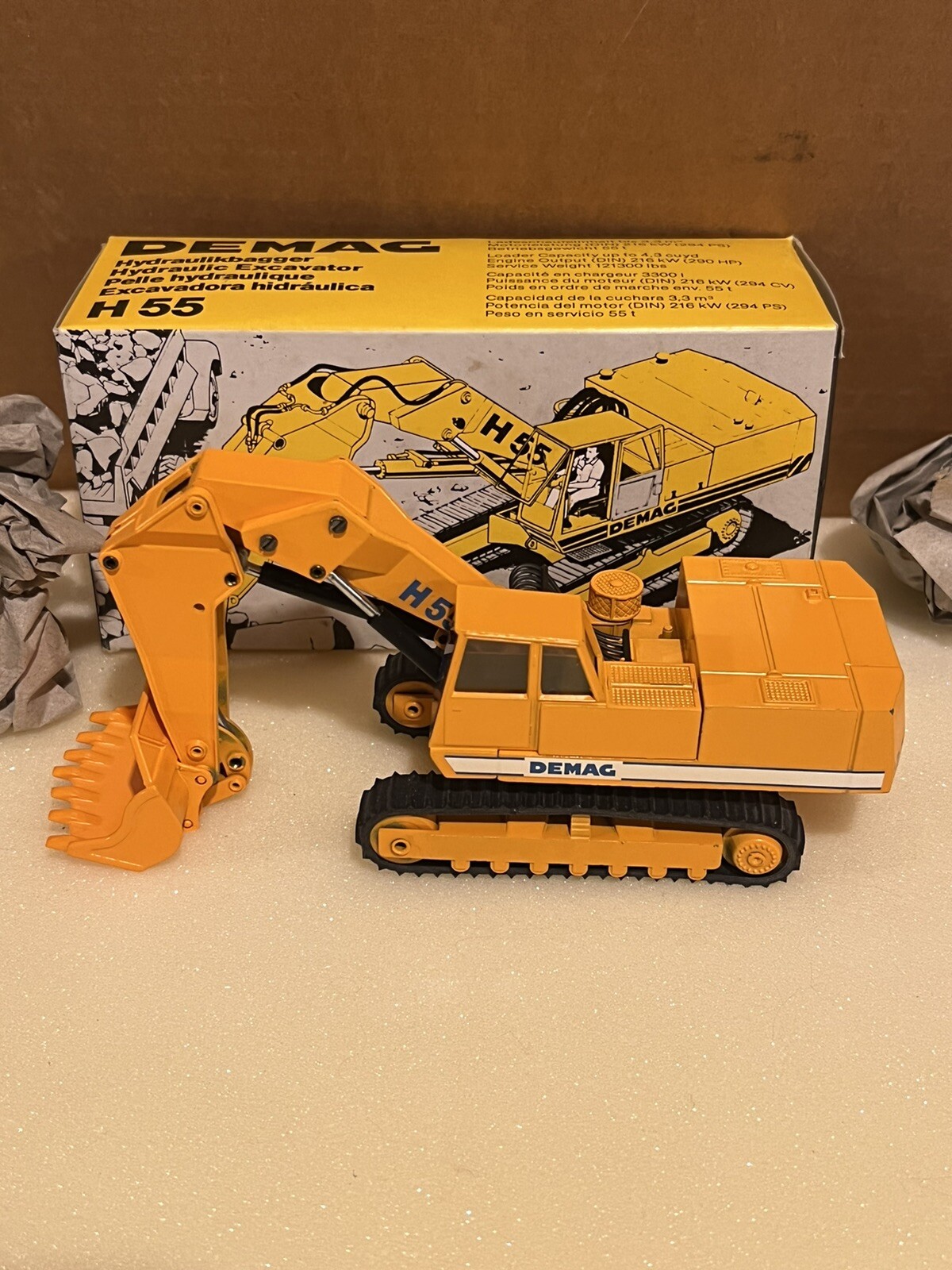 Demag H 55 Front Shovel Blue Decals (NZG) MIB See My Other Diecast Models