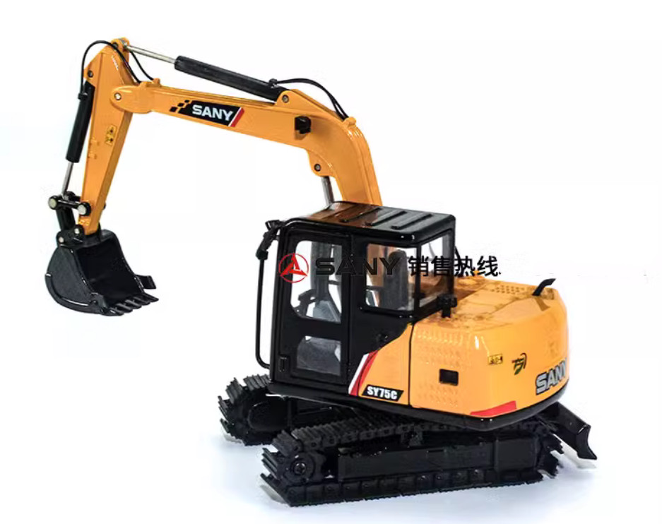 1:35 SANY SY75C-9 Excavator Construction Machine Equipment Diecast Model