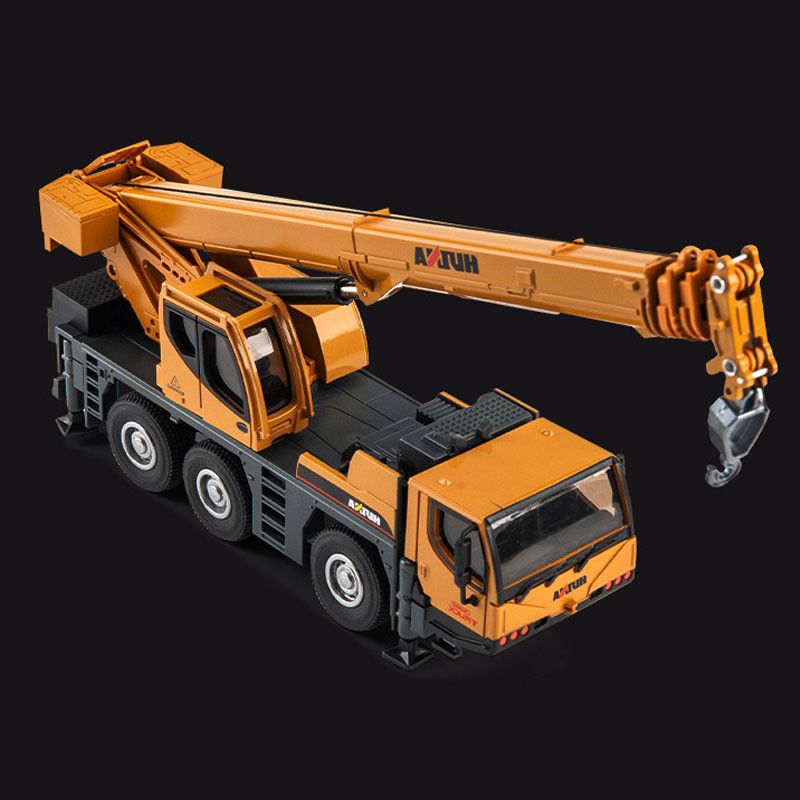 1:50 Crane Toy Truck for Boys Diecast Construction Vehicle Model Kids Gifts