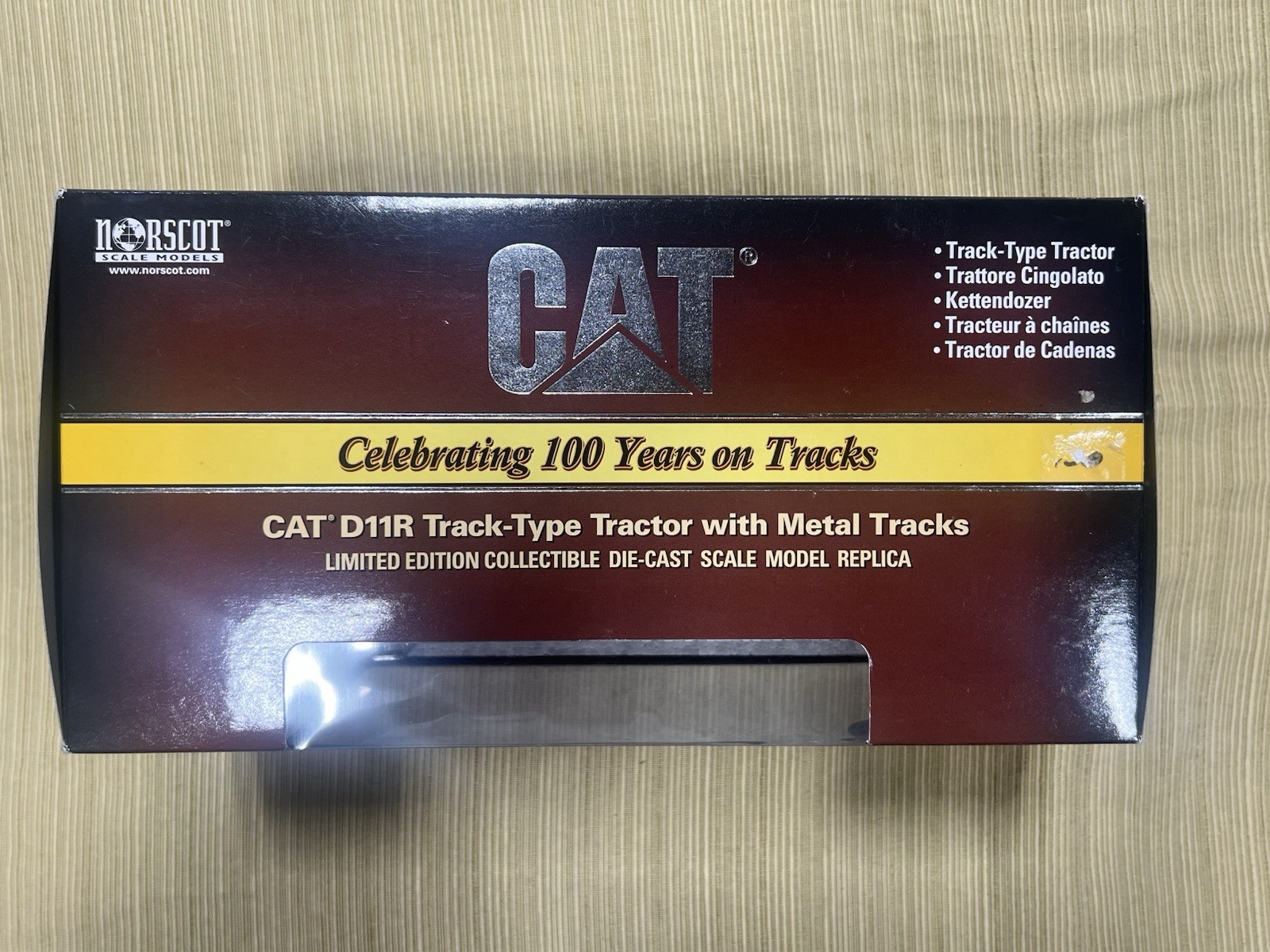 CAT D11R Track-Type Tractor with Metal Tracks Norscot 100 Years Limited Edition