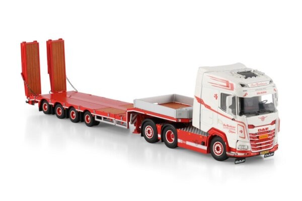 WSI 1:50 DAF XG 6X2 Flatbed Trailer Alloy Model KIM CHRISTENSEN 01-4894